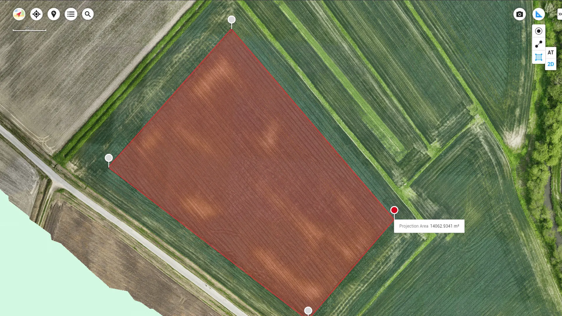 Agricultural survey: 2D model